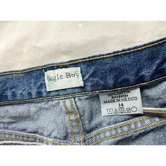 Bugle Boy Collection for Her Denim Shorts Cut Off Look Size 14 - Picture 5 of 6
